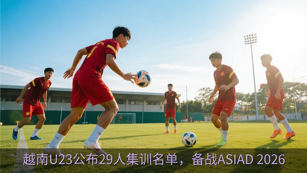 越南U23公布29人集训名单，备战ASIAD 2026
